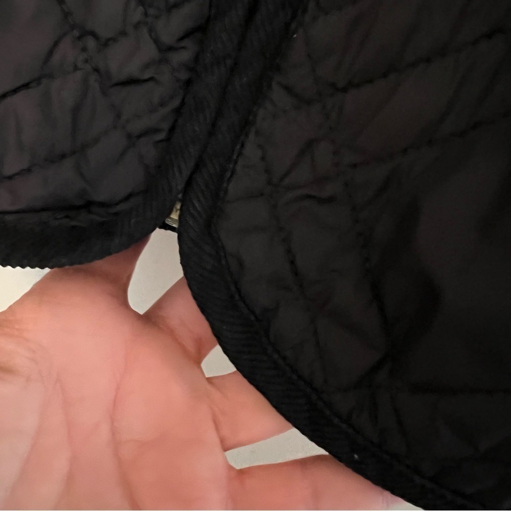 J.Jill Black Full Zip Sleeveless Side Snap Quilted Nylon Vest Size XL - Picture 7 of 15
